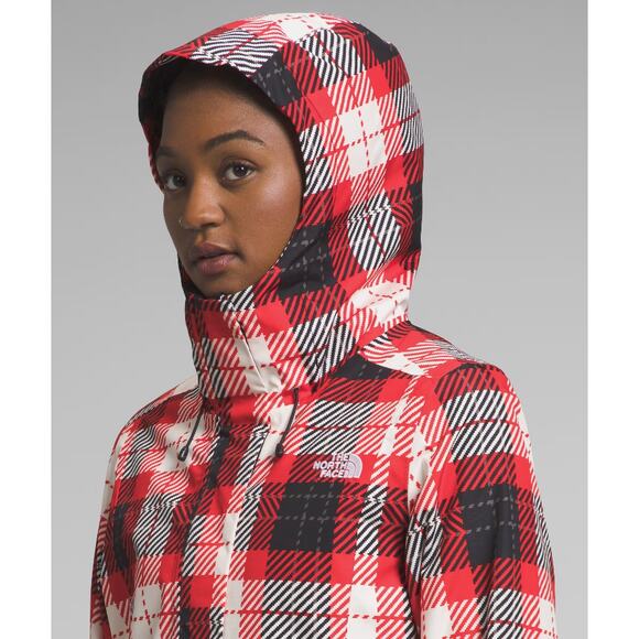 North Face TNF 3 in 1 Monarch Triclimate Jacket Red Plaid Women Ski Snow - Picture 12 of 16